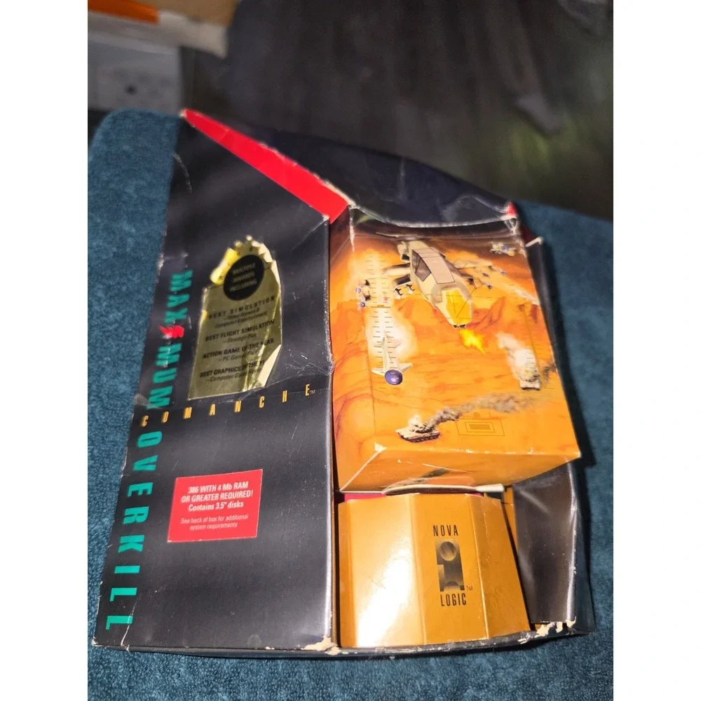 Vtg Comanche: Maximum Overkill (PC, 1992) - Original Big Box Edition
